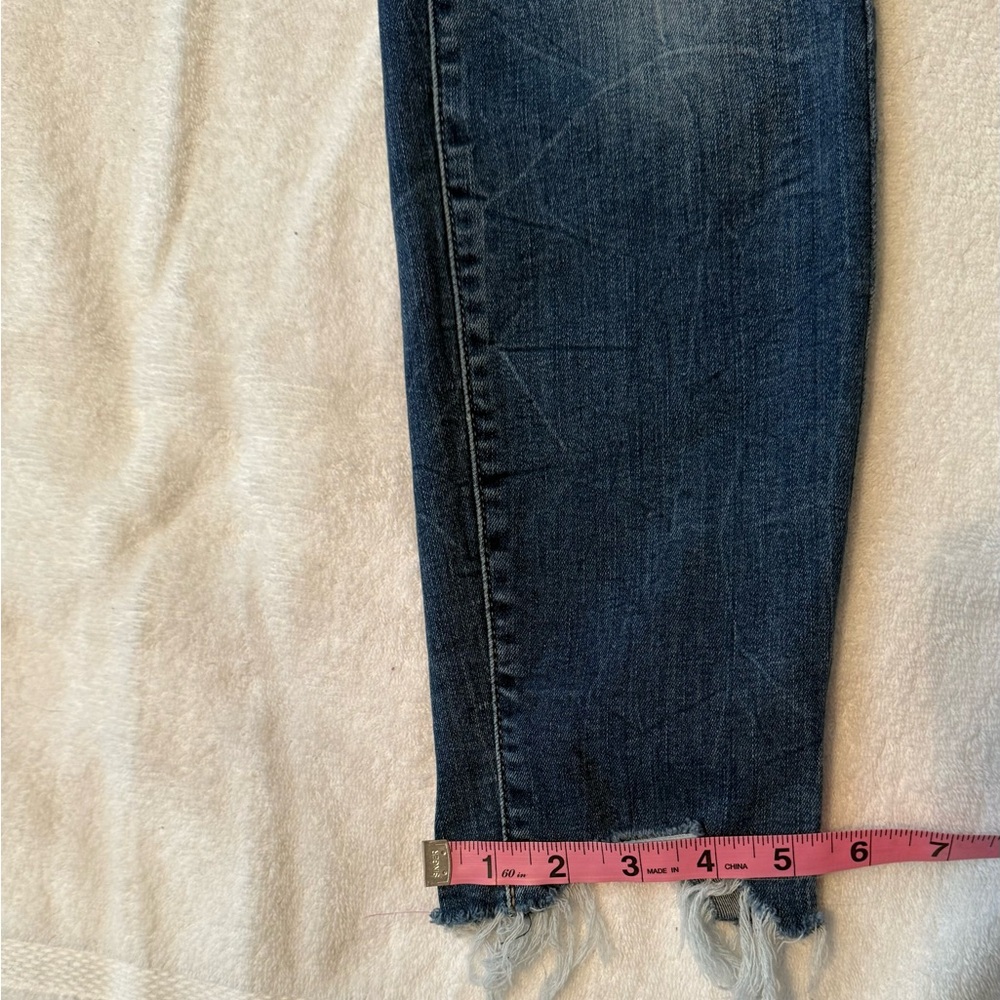 Lucky Brand Frayed or Raw Hem skinny jeans size 8/29 A - Picture 5 of 8
